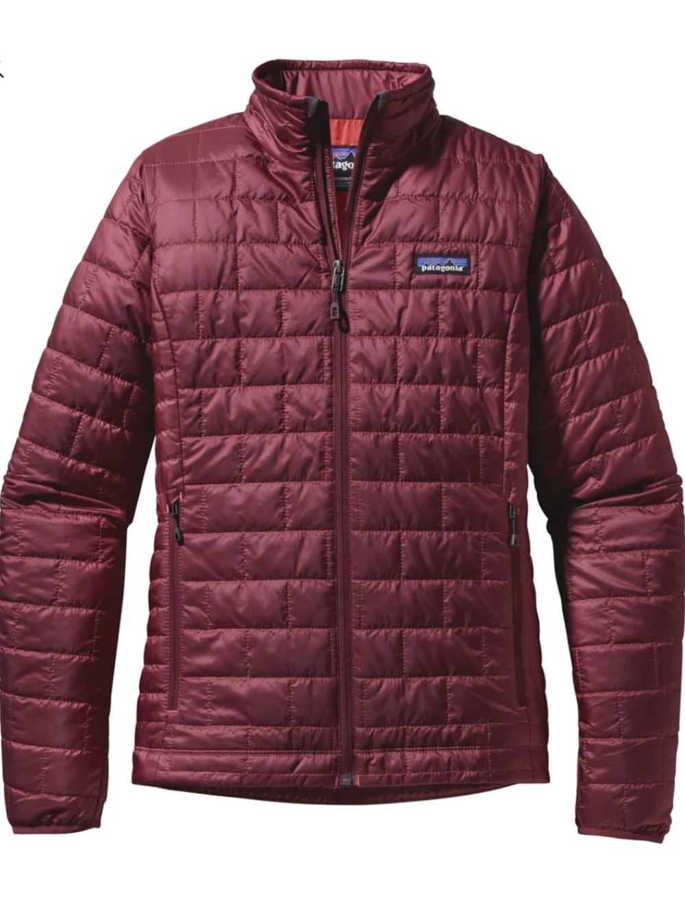 Patagonia Nano Puff Jacket Size Small Burgundy Full Zip Style 84216